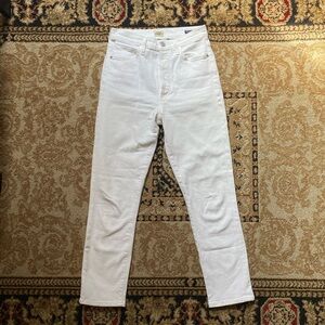 Citizens Of Humanity Olivia Crop High Rise Slim white jeans
